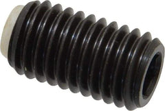 J.W. Winco - M12x1.75 Metric Coarse, 20mm Length of Thread, Soft Tip Point Set Screw - Grade 5.8 Steel, 6mm Key - Americas Industrial Supply