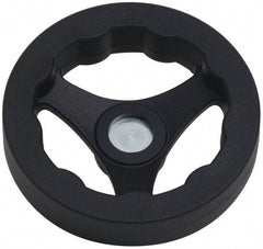 J.W. Winco - 125mm, Handwheel - 24mm Hub, Plastic, Plain Finish - Americas Industrial Supply