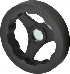 J.W. Winco - 100mm, Handwheel - 24mm Hub, Plastic, Plain Finish - Americas Industrial Supply