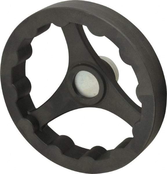 J.W. Winco - 200mm, Handwheel - 40mm Hub, Plastic, Plain Finish - Americas Industrial Supply