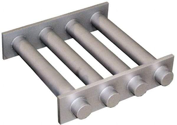 Mag-Mate - 8 Inch Long Square Grate Separator - Rare Earth Magnet, Diverter, 4 Tubes - Americas Industrial Supply