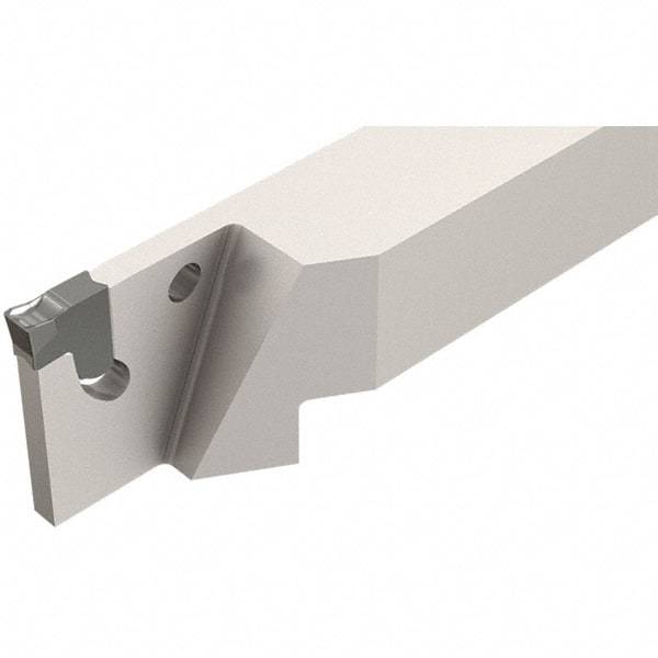 Iscar - External Thread, 0.5906" Max Depth of Cut, 1.4mm Min Groove Width, 140mm OAL, Left Hand Indexable Grooving Cutoff Toolholder - 3/4" Shank Height x 3/4" Shank Width, TAG Insert Style, TGT Toolholder Style, Series Tang-Grip - Americas Industrial Supply