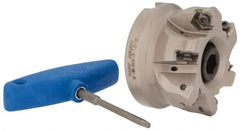 Iscar - 2.398" Cut Diam, 1-1/4" Arbor Hole, 0.138" Max Depth of Cut, 30° Indexable Chamfer & Angle Face Mill - 6 Inserts, H600 WXCU 08 Insert, Right Hand Cut, 6 Flutes, Through Coolant, Series Helido - Americas Industrial Supply