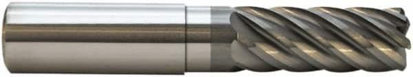 M.A. Ford - 1/2", 7 Flute, Single End, Solid Carbide, 0.03" Corner Radius End Mill - 4" OAL, 38° Helix, Right Hand Flute, 1-1/4" LOC, Right Hand Cut, 2-1/8" Extended Reach - Americas Industrial Supply