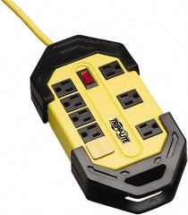 Tripp-Lite - 8 Outlets, 120 VAC15 Amps, 15' Cord, Power Outlet Strip - Keyhole, Tab Mount, 5-15 NEMA Configuration, 10.26" Strip - Americas Industrial Supply