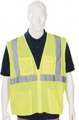 PIP - High Visibility Vest - CL2 ZIP FRONT LIME XL BARRIERE MESH FABRIC VEST - Americas Industrial Supply