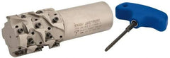 Iscar - 2" Cut Diam, 2.32" Max Depth of Cut, 1-1/2" Shank Diam, 5-1/4" OAL, Indexable Square Shoulder End Mill - T490 LN.T 1306 Inserts, Cylindrical Shank, 90° Lead Angle, Through Coolant, Series Helitang - Americas Industrial Supply