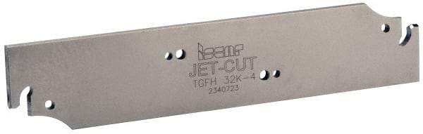 Iscar - 1.26" Blade Height, 0.134" Blade Width, 5-29/32" OAL, Neutral Cut, Single End Indexable Cut-Off Blade - TGFH Blade, Tang-Grip Series - Americas Industrial Supply