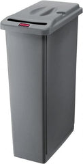 Rubbermaid - 23 Gal Gray Rectangle Confidential Document Container - Plastic, 31" High x 20" Long x 11" Wide - Americas Industrial Supply