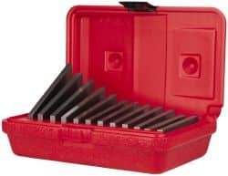 SPI - 0.25 to 30° Angle, 3 Inch Long, Angle Block Set - 0.0001 Inch Per Inch, 30 Arc Seconds Accuracy, 45-50 Rc Hardness, 12 Pieces - Americas Industrial Supply