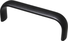 Electro Hardware - 4" Center to Center, Brush Black Anodized Aluminum Pull Handle - 1.5" High - Americas Industrial Supply