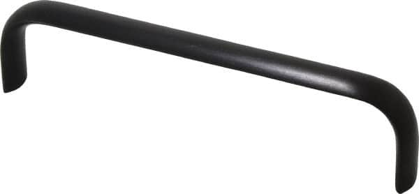 Electro Hardware - 6" Center to Center, Brush Black Anodized Aluminum Pull Handle - 1.5" High - Americas Industrial Supply