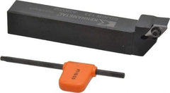 Kennametal - SDJC, Right Hand Cut, 3° Lead Angle, 3/4" Shank Height x 3/4" Shank Width, Neutral Rake Indexable Turning Toolholder - 4-1/2" OAL, DC..32.5. Insert Compatibility, Series Screw-On - Americas Industrial Supply