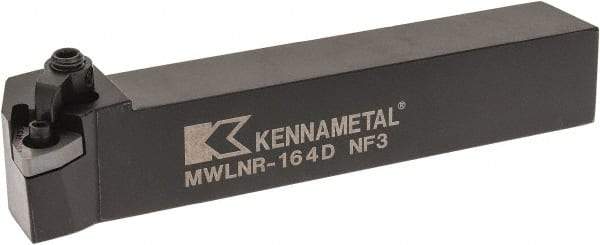 Kennametal - MWLN, Right Hand Cut, 5° Lead Angle, 1" Shank Height x 1" Shank Width, Negative Rake Indexable Turning Toolholder - 6" OAL, WN..43. Insert Compatibility, Series Kenloc - Americas Industrial Supply