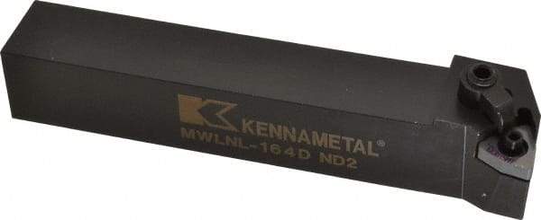 Kennametal - MWLN, Left Hand Cut, 5° Lead Angle, 1" Shank Height x 1" Shank Width, Negative Rake Indexable Turning Toolholder - 6" OAL, WN..43. Insert Compatibility, Series Kenloc - Americas Industrial Supply
