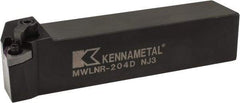 Kennametal - MWLN, Right Hand Cut, 5° Lead Angle, 1-1/4" Shank Height x 1-1/4" Shank Width, Negative Rake Indexable Turning Toolholder - 6" OAL, WN..43. Insert Compatibility, Series Kenloc - Americas Industrial Supply