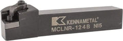 Kennametal - MCLN, Right Hand Cut, 5° Lead Angle, 3/4" Shank Height x 3/4" Shank Width, Negative Rake Indexable Turning Toolholder - 4-1/2" OAL, CN..43. Insert Compatibility, Series Kenloc - Americas Industrial Supply