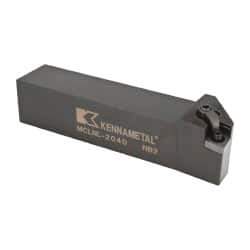 Kennametal - MCLN, Left Hand Cut, 5° Lead Angle, 1-1/4" Shank Height x 1-1/4" Shank Width, Negative Rake Indexable Turning Toolholder - 6" OAL, CN..43. Insert Compatibility, Series Kenloc - Americas Industrial Supply