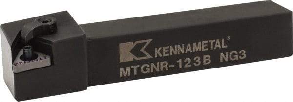 Kennametal - MTGN, Right Hand Cut, 0° Lead Angle, 3/4" Shank Height x 3/4" Shank Width, Negative Rake Indexable Turning Toolholder - 4-1/2" OAL, TN..33. Insert Compatibility, Series Kenloc - Americas Industrial Supply