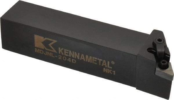Kennametal - MDJN, Left Hand Cut, 3° Lead Angle, 1-1/4" Shank Height x 1-1/4" Shank Width, Negative Rake Indexable Turning Toolholder - 6" OAL, DN..43. Insert Compatibility, Series Kenloc - Americas Industrial Supply