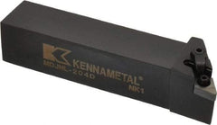 Kennametal - MDJN, Left Hand Cut, 3° Lead Angle, 1-1/4" Shank Height x 1-1/4" Shank Width, Negative Rake Indexable Turning Toolholder - 6" OAL, DN..43. Insert Compatibility, Series Kenloc - Americas Industrial Supply