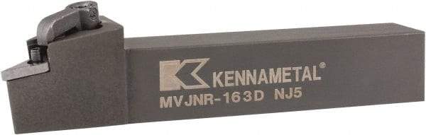 Kennametal - MVJN, Right Hand Cut, 3° Lead Angle, 1" Shank Height x 1" Shank Width, Negative Rake Indexable Turning Toolholder - 6" OAL, VN..33. Insert Compatibility, Series Kenloc - Americas Industrial Supply
