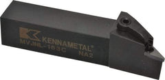 Kennametal - MVJN, Left Hand Cut, 3° Lead Angle, 1" Shank Height x 1" Shank Width, Negative Rake Indexable Turning Toolholder - 5" OAL, VN..33. Insert Compatibility, Series Kenloc - Americas Industrial Supply