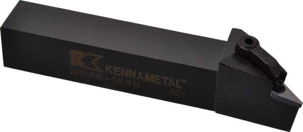 Kennametal - MVJN, Left Hand Cut, 3° Lead Angle, 1" Shank Height x 1" Shank Width, Negative Rake Indexable Turning Toolholder - 6" OAL, VN..33. Insert Compatibility, Series Kenloc - Americas Industrial Supply