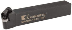 Kennametal - MRGN, Right Hand Cut, 15° Lead Angle, 1" Shank Height x 1" Shank Width, Negative Rake Indexable Turning Toolholder - 6" OAL, RN..43 Insert Compatibility, Series Kenloc - Americas Industrial Supply