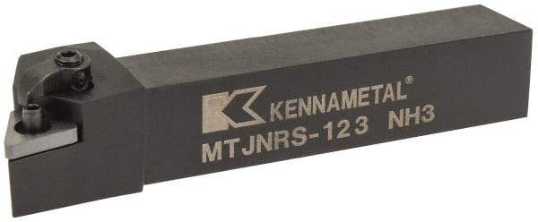 Kennametal - MTJN, Right Hand Cut, 3° Lead Angle, 3/4" Shank Height x 3/4" Shank Width, Negative Rake Indexable Turning Toolholder - 4-1/2" OAL, TN..33. Insert Compatibility, Series Kenloc - Americas Industrial Supply