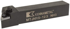 Kennametal - MTJN, Right Hand Cut, 3° Lead Angle, 3/4" Shank Height x 3/4" Shank Width, Negative Rake Indexable Turning Toolholder - 4-1/2" OAL, TN..33. Insert Compatibility, Series Kenloc - Americas Industrial Supply