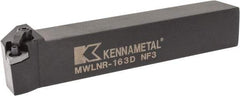 Kennametal - MWLN, Right Hand Cut, 5° Lead Angle, 1" Shank Height x 1" Shank Width, Negative Rake Indexable Turning Toolholder - 6" OAL, WN..33. Insert Compatibility, Series Kenloc - Americas Industrial Supply