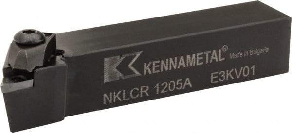 Kennametal - NP.., -5° Lead Angle NKLC External Right Hand Indexable Profiling Toolholder - 19.05mm Shank Height x 19.05mm Shank Width, 4" Long, Steel - Americas Industrial Supply