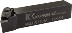 Kennametal - NP.., -5° Lead Angle NKLC External Right Hand Indexable Profiling Toolholder - 19.05mm Shank Height x 19.05mm Shank Width, 4" Long, Steel - Americas Industrial Supply