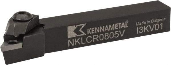 Kennametal - NP.., -5° Lead Angle NKLC External Right Hand Indexable Profiling Toolholder - 12.7mm Shank Height x 12.7mm Shank Width, 88.9mm Long, Steel - Americas Industrial Supply
