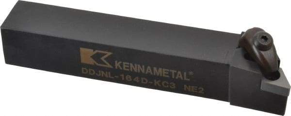 Kennametal - DDJN, Left Hand Cut, 3° Lead Angle, 1" Shank Height x 1" Shank Width, Negative Rake Indexable Turning Toolholder - 6" OAL, DN..43. Insert Compatibility, Series Kenclamp - Americas Industrial Supply
