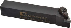 Kennametal - DDJN, Left Hand Cut, 3° Lead Angle, 1" Shank Height x 1" Shank Width, Negative Rake Indexable Turning Toolholder - 6" OAL, DN..43. Insert Compatibility, Series Kenclamp - Americas Industrial Supply
