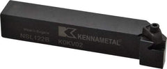 Kennametal - External Thread, Left Hand Cut, 19.05mm Shank Width x 19.05mm Shank Height Indexable Threading Toolholder - 114.3mm OAL, N.2L Insert Compatibility, NS Toolholder, Series Top Notch - Americas Industrial Supply