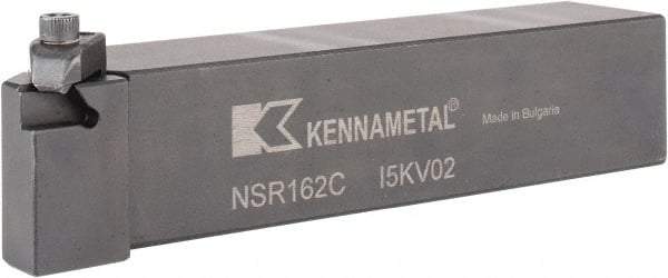 Kennametal - External Thread, Right Hand Cut, 25.4mm Shank Width x 25.4mm Shank Height Indexable Threading Toolholder - 127mm OAL, N.2R Insert Compatibility, NS Toolholder, Series Top Notch - Americas Industrial Supply