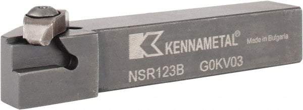 Kennametal - External Thread, Right Hand Cut, 19.05mm Shank Width x 19.05mm Shank Height Indexable Threading Toolholder - 114.3mm OAL, N.3R Insert Compatibility, NS Toolholder, Series Top Notch - Americas Industrial Supply