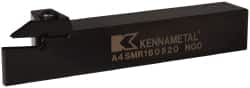Kennametal - External Thread, 0.79" Max Depth of Cut, 5mm Min Groove Width, 152.4mm OAL, Right Hand Indexable Grooving Cutoff Toolholder - 25.4mm Shank Height x 25.4mm Shank Width, A4..05.. Insert Style, A4SM Toolholder Style, Series A4 - Americas Industrial Supply