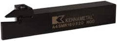 Kennametal - External Thread, 0.79" Max Depth of Cut, 5mm Min Groove Width, 152.4mm OAL, Right Hand Indexable Grooving Cutoff Toolholder - 25.4mm Shank Height x 25.4mm Shank Width, A4..05.. Insert Style, A4SM Toolholder Style, Series A4 - Americas Industrial Supply