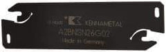 Kennametal - 1.0236" Blade Height, 0.0709" Blade Width, 3.5433" OAL, Neutral Cut, Double End Indexable Cut-Off Blade - 25mm Max Depth of Cut, A2BNSN Blade, A2 Cut-Off Series - Americas Industrial Supply