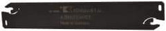 Kennametal - 1.0236" Blade Height, 0.0945" Blade Width, 5.9055" OAL, Neutral Cut, Double End Indexable Cut-Off Blade - 1.57" Max Depth of Cut, A2BNSN Blade, A2 Cut-Off Series - Americas Industrial Supply