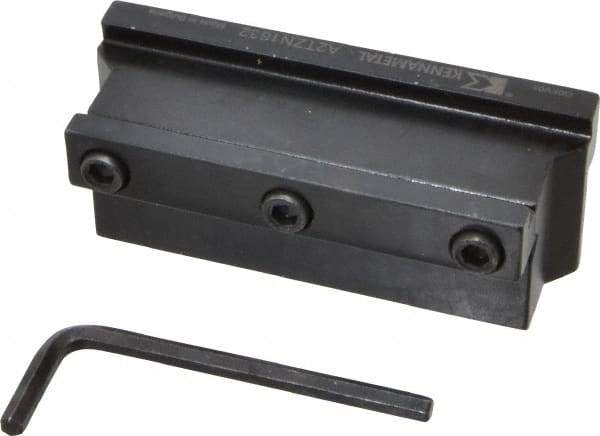 Kennametal - Tool Block Style A2TZN, 32mm Blade Height, 4.33" OAL, 1.89"& OAH, Indexable Cutoff Blade Tool Block - 1" Shank Height, 1" Shank Width, Reversible, Series A2 Cut-Off - Americas Industrial Supply