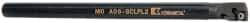 Kennametal - 12.19mm Min Bore Diam, 152.4mm OAL, 3/8" Shank Diam, A-SCLP Indexable Boring Bar - CP.. Insert, Screw Holding Method - Americas Industrial Supply
