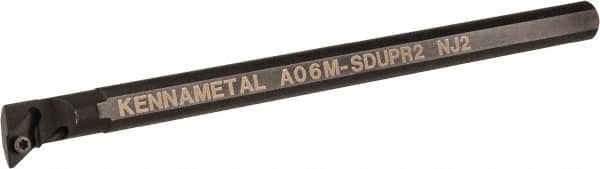 Kennametal - 15.24mm Min Bore Diam, 6" OAL, 3/8" Shank Diam, A-SDUP Indexable Boring Bar - DP.. Insert, Screw Holding Method - Americas Industrial Supply