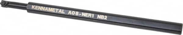 Kennametal - 11.18mm Min Bore Diam, 8" OAL, 1/2" Shank Diam, A-NE Indexable Boring Bar - 1" Max Bore Depth, N. Insert, Clamp Holding Method - Americas Industrial Supply