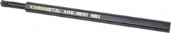 Kennametal - 11.18mm Min Bore Diam, 8" OAL, 1/2" Shank Diam, A-NE Indexable Boring Bar - 1" Max Bore Depth, N. Insert, Clamp Holding Method - Americas Industrial Supply