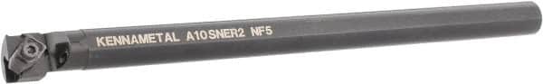Kennametal - 25.4mm Min Bore Diam, 10" OAL, 5/8" Shank Diam, A-NE Indexable Boring Bar - N. Insert, Clamp Holding Method - Americas Industrial Supply